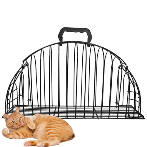 Katzen-Transportbox,Kratzfeste Pflegebox Für Katzen | Multifunktionales Metallgitter-Pflegewerkzeug für Haustiere für Indoor Kätzchen Welpen Reisen Zuhause und Autofahrten von Wisylizv